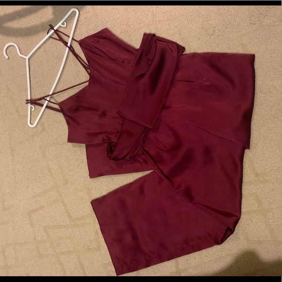 Satin purple jumpsuit Urban Outfitters - Picture 3 of 3